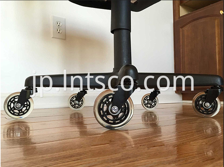 75mm Furniture Transparent PU Casters in Use